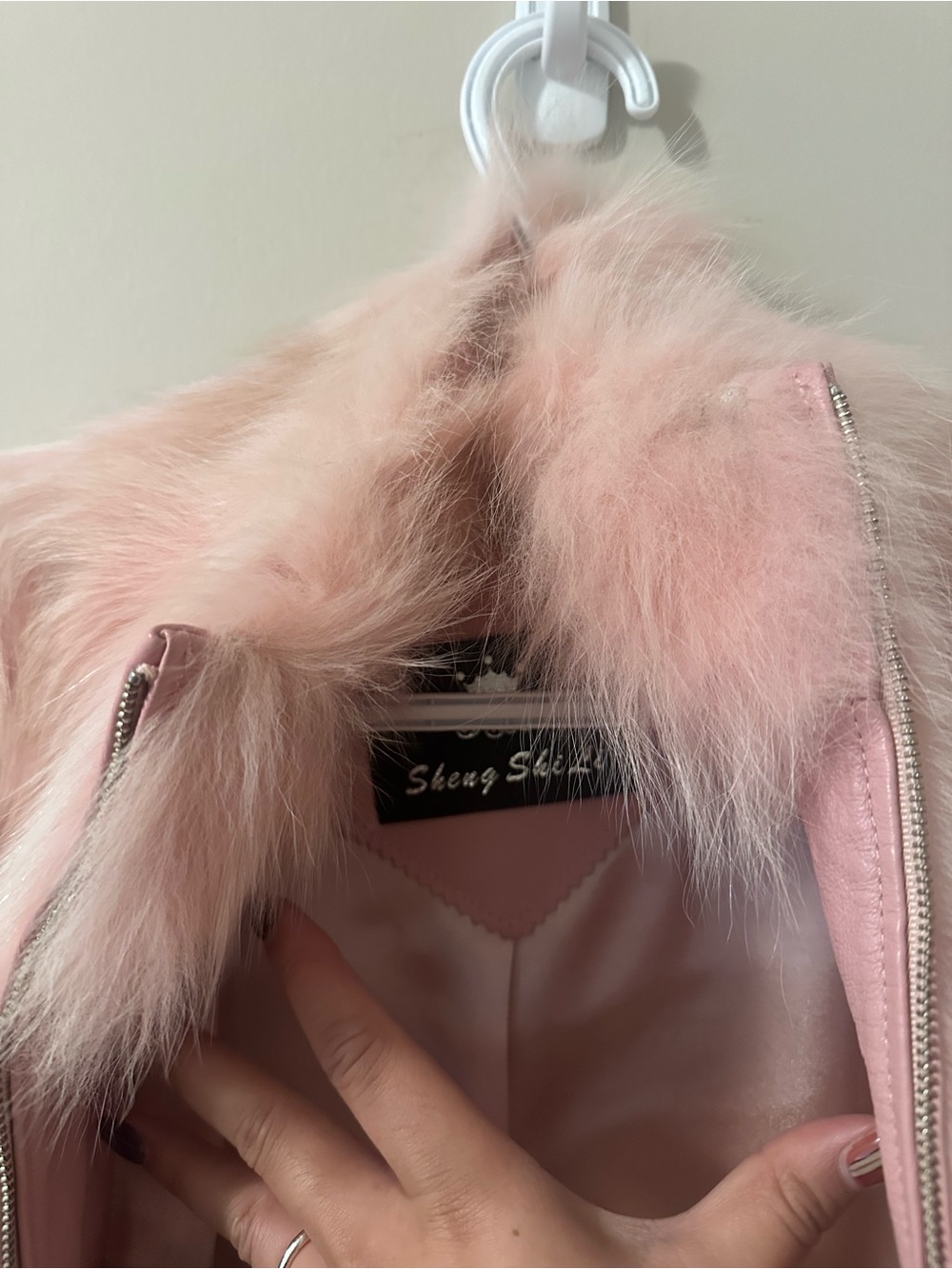 Vintage Pink Rabbit Fur Jacket - Picture 11 of 12